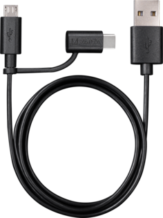 Doldurma və Sinxronizasiya Kabel 2-i 1-də Mikro USB-USB Type C